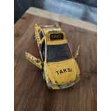 Metal oyuncak taksi